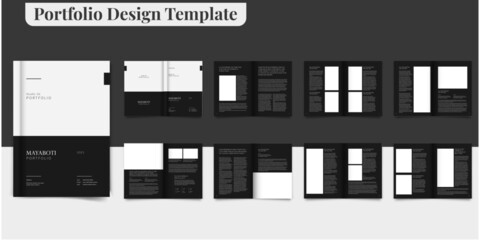 Portfolio Design Template Architecture Portfolio Photography Portfolio Editorial Template	 - obrazy, fototapety, plakaty