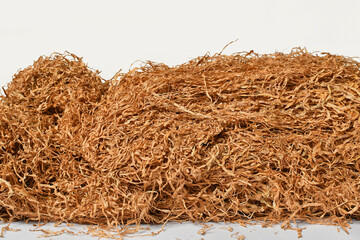 tobacco strips on a white background