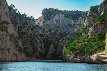 Obraz premium rock in the sea. Marseille Calanque landscape