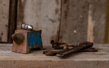Old wooden background made of boards