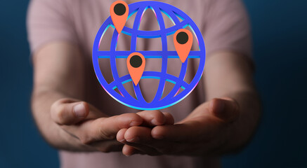 global network and data exchanges over the world