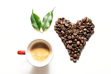 Romantic coffee and Valentine's Day	