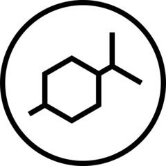 Paraben free label line icon, vector illustration