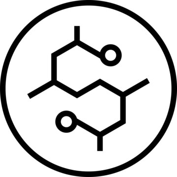 Edta free label line icon, vector illustration