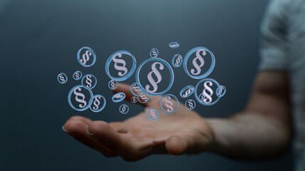 Law and justice concept digital