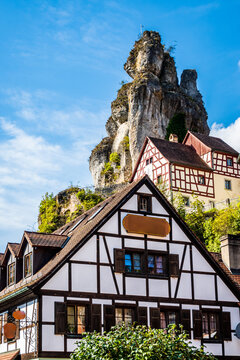 landscape and old town at Tuchersfeld