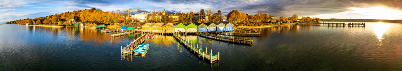 landscape and old town of Starnberg - lake Starnberg