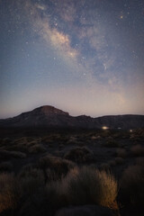 milky way in a national park