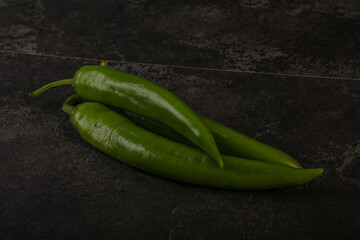 Ripe tasty spicy green pepper