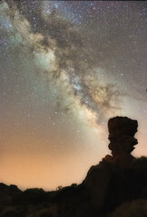 milky way in a national park