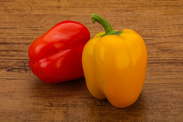 Ripe sweet Bulgarian bell pepper