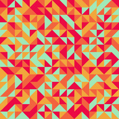 Fototapeta premium Abstract Geometric Pattern generative computational art illustration