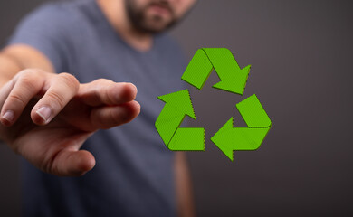green nature environment recycling abstract illustration