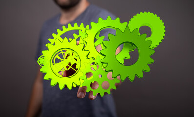 3d Eco green environment concept presented