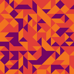 Fototapeta premium Abstract Geometric Pattern generative computational art illustration