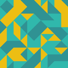 Abstract Geometric Pattern generative computational art illustration