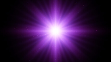 Star with sparkles. Vector glow light effect. Abstract explosion background