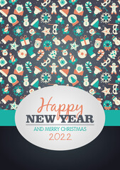 Christmas Greeting Card. Happy New Year