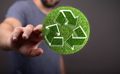 Recycled eco zero waste lifestyle. Ecological design Recycle