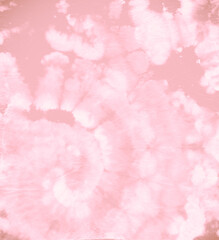 Fototapeta premium Yellow Spiral Tie Dyed. Hippie Circle Texture.