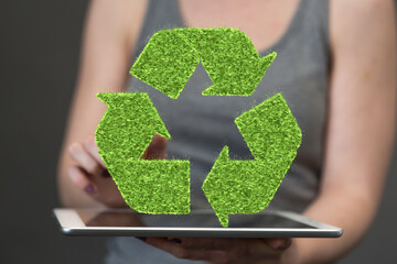 Recycled eco zero waste lifestyle. Ecological design Recycle