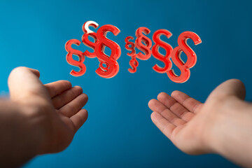 Law and justice concept modern