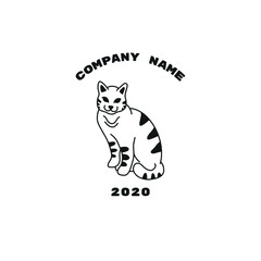 Cat logo laber Vintage