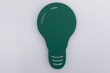 Light Bulb lamp saving energy ecology concept.