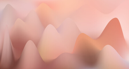 Hump surface gradient wavy vector background fluid colors. Cool hump gradient graphic design.