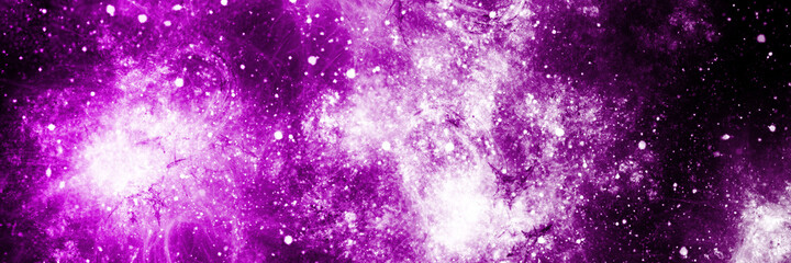 abstract space, colorful nebula, stars and sky