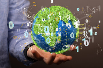 Ecology and green environment concept - 3D rendering