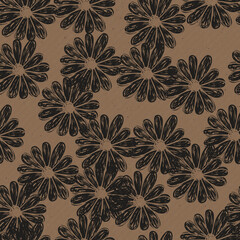 Vector seamless texture of craft paper background