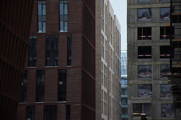 Modern residential buildings in the megalopolis