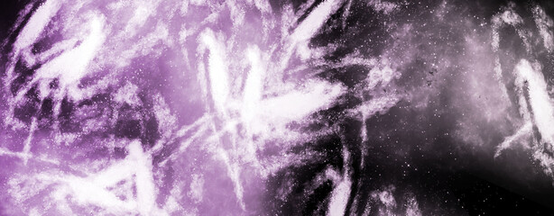 abstract space, colorful nebula, stars and sky