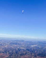Paragliding over Algodonales, Andalusia in Spain
