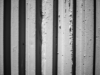 Fototapeta premium Architectural detail in apparent cement building.