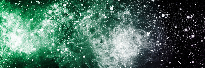 abstract space, colorful nebula, stars and sky