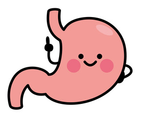 胃　キャラクター　指立て