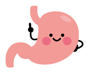胃　キャラクター　指立て