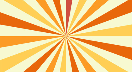 Sunburst or sun burst retro background. Ray stripes.