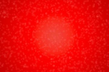 Christmas background random snowflakes pattern  on gradient red