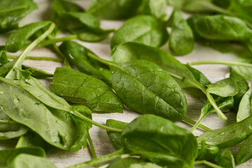 Fresh baby spinach