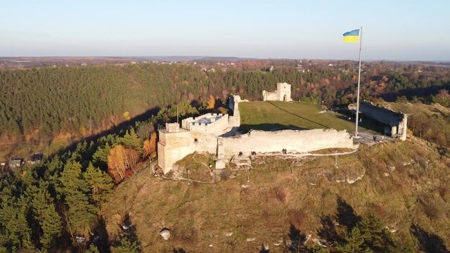Bona Castle Mountain Kremenets city Ukraine