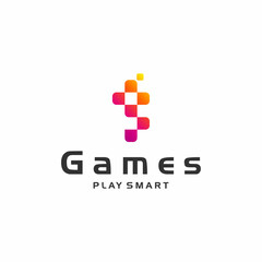 letter G logo design, games logo design premium vector.