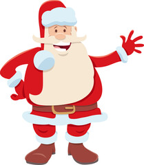 cartoon Santa Claus character on Christmas time