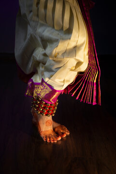 Bharatanatyam dancer's feet 