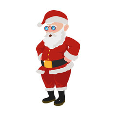 red santa design