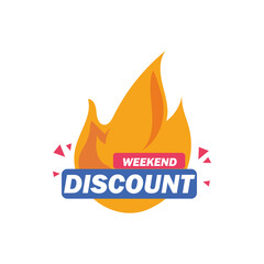 weekend discount label