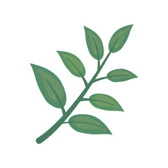 brnach with green leaves