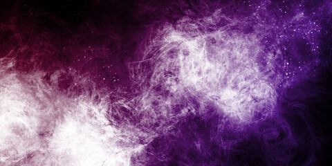 abstract space, colorful nebula, stars and sky